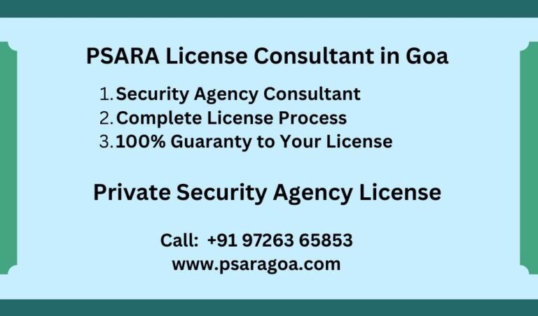 Rules for Private Security Agency in Goa